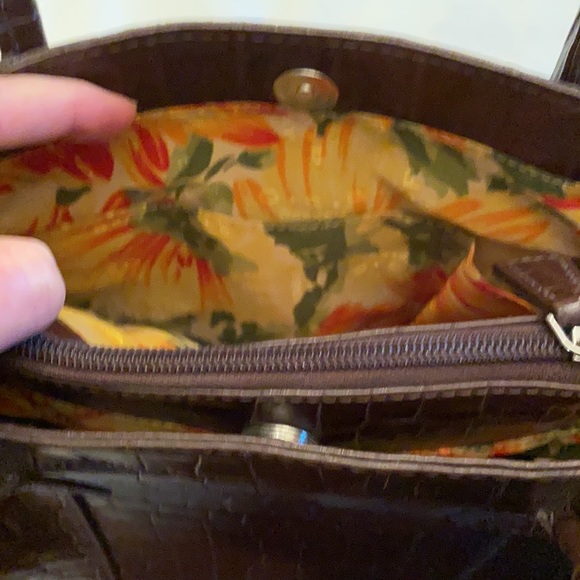 Osprey Brown Leather Handbag - Picture 7 of 8